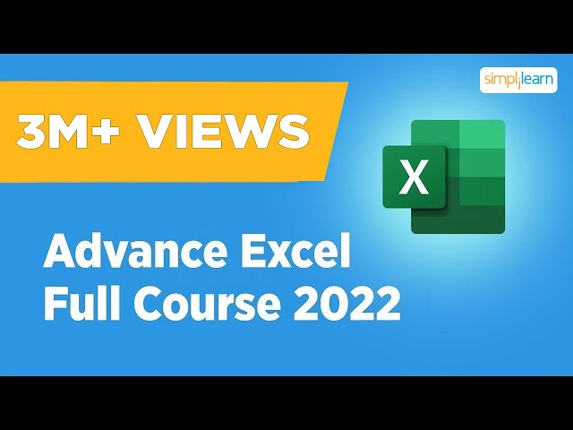 Advanced Excel Full Course 2026 | 🔥Advanced Excel Functions | MS Excel 19 Training | Simplilearn