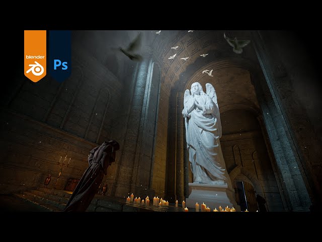 Create Dramatic Digital Artwork using Blender and Photoshop - TIMELAPSE