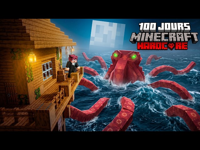 I Survived 100 Days in a Tower in the Middle of an Infinite Ocean in Minecraft