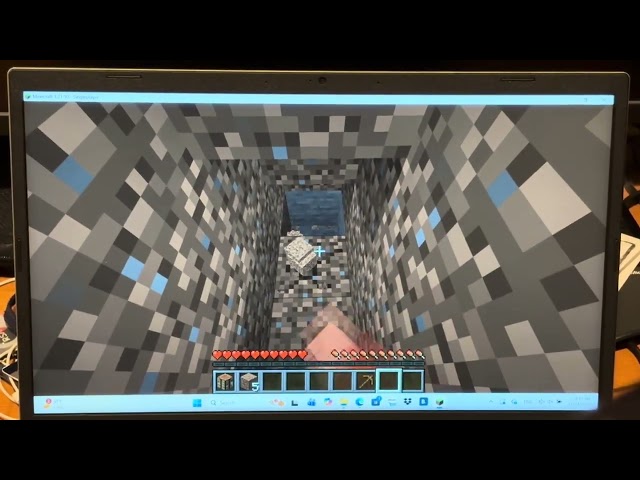Playing Minecraft Java for the first time