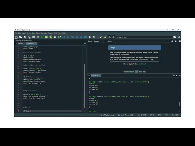 part 2 "Lear Python Strings Step by Step | Coding for Beginners"