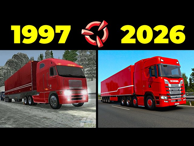 Evolution of SCS Software (1997 - 2026) | Developers of Euro Truck & American Truck Simulators