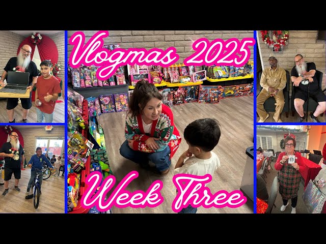 VLOGMAS 2025 WEEK 3✨FINAL TOY DRIVES, BINGO & COOKING #vlogmas #newvideo