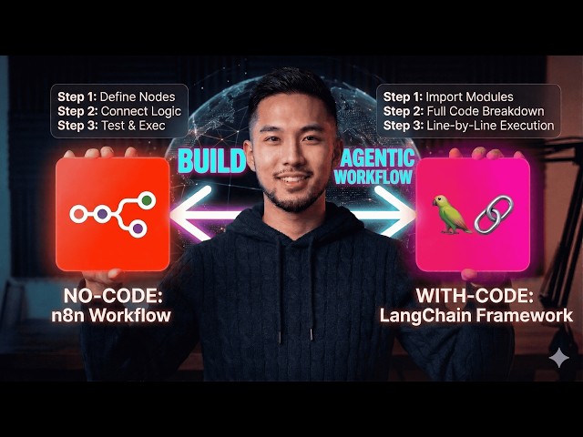 n8n vs LangChain: Build AI Agents: No-Code (n8n) vs. Full-Code (LangChain) Masterclass |HalChal Tej