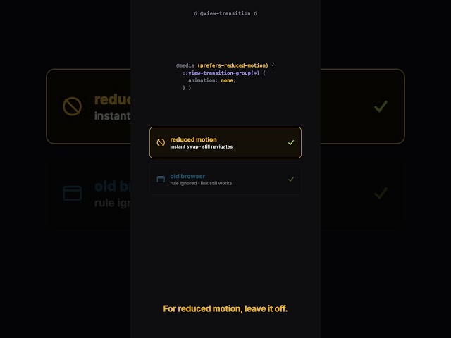 Cross-fade page navigations with 2 lines of CSS