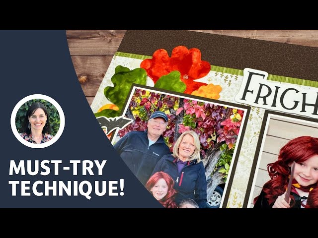 The Most VIBRANT Fall Leaves | 12x12 Scrapbooking Idea