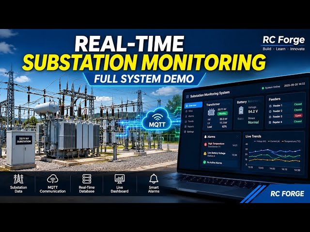 I Built a Real-Time Substation Monitoring System | Full Demo