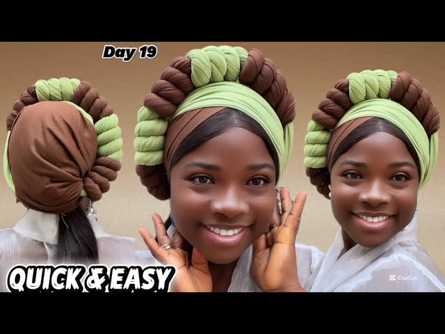 SIMPLE COMBO SCARF HEADWRAP || STEP BY STEP TUTORIAL 