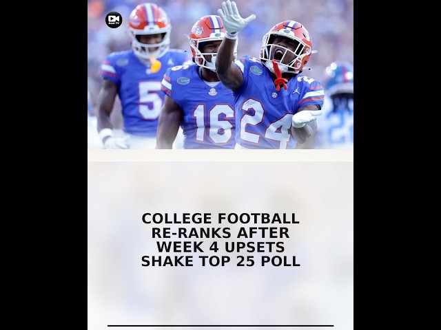 College Football Re-ranks After Week 4 Upsets Shake Top 25 Poll