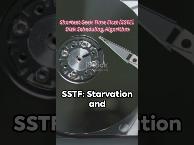 Shortest Seek Time First (SSTF) - Disk Scheduling Algorithm | Operating Systems #computer #shorts