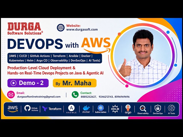 DEVOPS with AWS tutorials || Demo - 2 || by Mr. Maha On 29-09-2026 @6AM (IST)