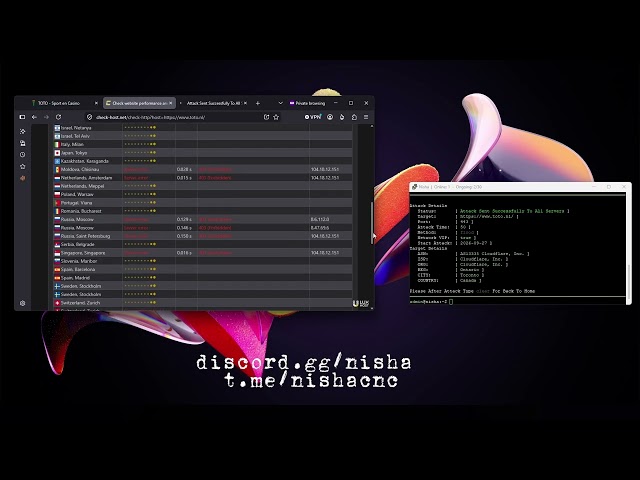 Nisha C2 Showcase CRASHING WEBSITE BEST C2 | BEST L7 | BOTNET 2026 | BEST C2