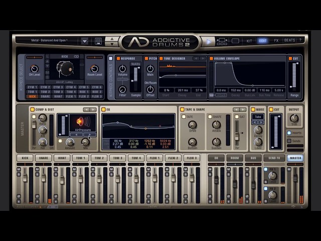 Building a beat with Addictive Drums 2
