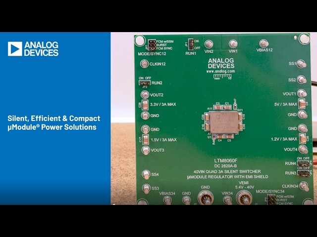 Silent, Efficient and Compact μModule Power Solutions