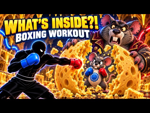 🧀🐀 CHEESE RAT BOSS 2.0 🥊 Interactive Boxing Workout | Rhythm Fitness Game & Immersive Warm Up 🎮