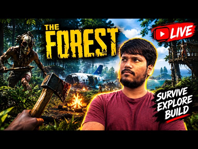 THE FOREST HINDI LIVE STREAM GAMPLAY WITH FACECAM | CHUMMA GAMER @gameglitch_yttv