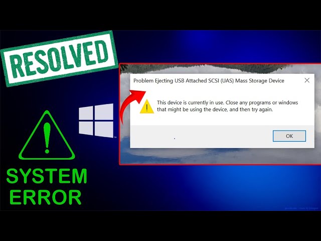 Fix Problem Ejecting USB Mass Storage Device in Windows 10/11-  Quick Methods | Rescue Digital Media