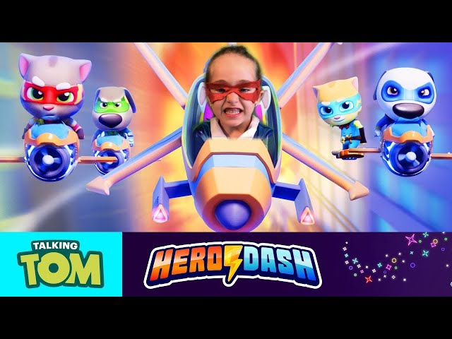 ⚡ TURN ON THE LASER POWER! ⚡ Epic New Gadgets in Talking Tom Hero Dash IN REAL LIFE