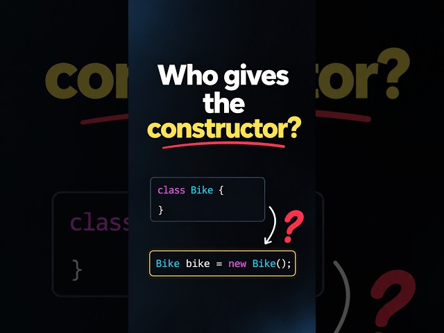 Who is providing the constructer in java? Constructer, Java, OOPs