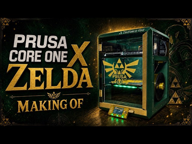 🔺⚔️🛡️ My Prusa Core One enters the Hyrule legend — Zelda customization making of