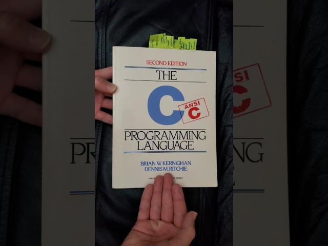 🔥 Why C is STILL the 🐐 Over Rust: The Legendary Book by Dennis Ritchie 📚