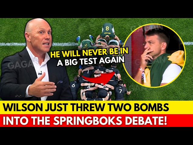 🔥WILSON MAKES CONTROVERSIAL COMMENTS ABOUT THE SPRINGBOKS! | SPRINGBOKS NEWS