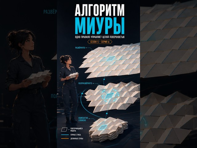 Алгоритм Миуры: как складывается целая поверхность | Оригами S5E6 #МиураОри #OrigamiMind