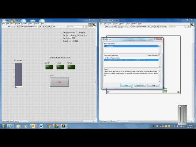 LabVIEW Binary Converter Demo (ELTT1240)