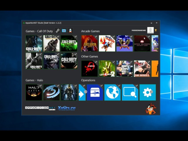 ApparitionNET Studio: Quick Launcher