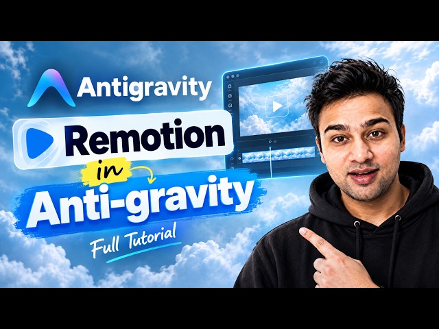 AntiGravity is Insane : Create motion graphics in 5 minutes using AI | Completely FREE