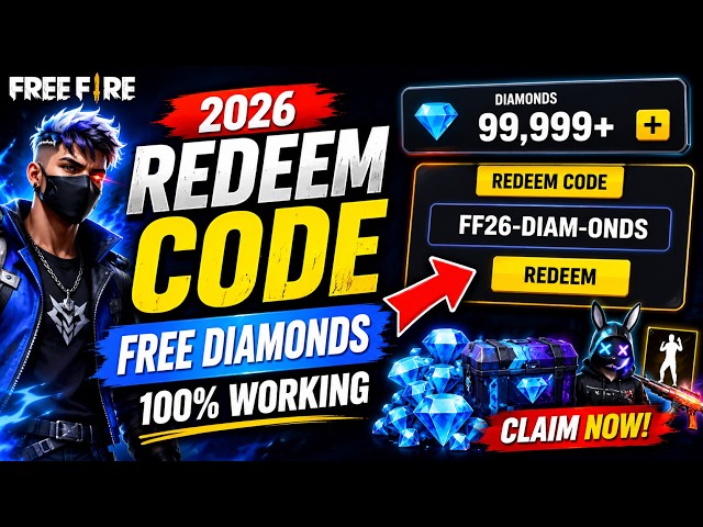 Free Fire Redeem Code 2026 💎 How to Get Free Diamonds in Free Fire