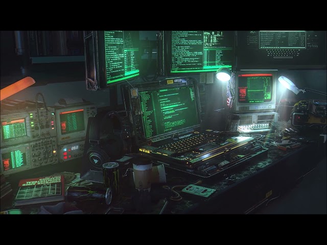 Hacker Archives | Computer Programming | Cyberpunk Ambient | Night Coding | Technology Sounds | HD 🎧