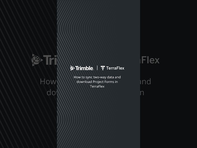 Trimble TerraFlex Tutorial | How to enable two-way synchronisation