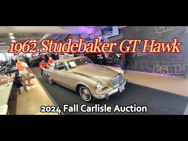 1962 Studebaker GT Hawk  2024 Fall Carlisle Auction #studebaker #classiccarauction