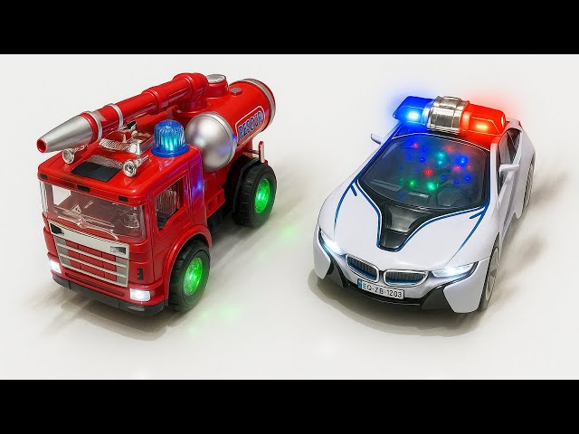 Satisfying ASMR Unboxing RC Cars – Police SUV, Racing Car & Lightning McQueen Showdown | ASMR video