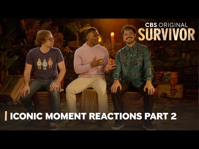 Survivor 50 Cast & Host Jeff Probst React to Iconic Survivor Moments Part 2