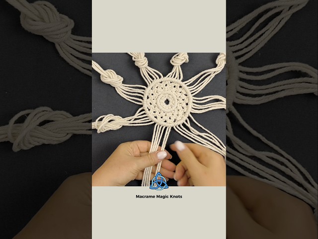 Full #macramemagicknots #knot macrame mandala tutorial
