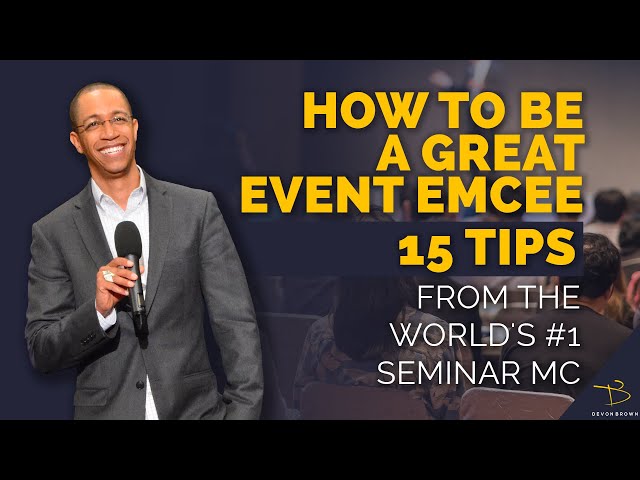 How To Be A Great Event Emcee (15 Professional Emcee Tips)