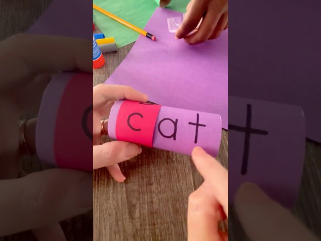 👉 Spin & Spell! Easy DIY Reading Tool for Kids | Learn to Read with This Fun Craft!