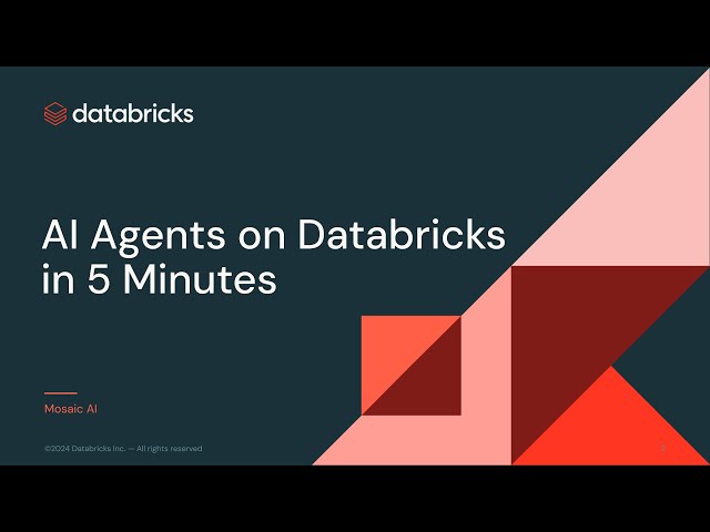 AI Agents with Databricks in 5 Minutes