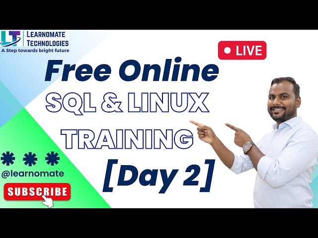 Free SQL & Linux Webinar ( Day 2 )