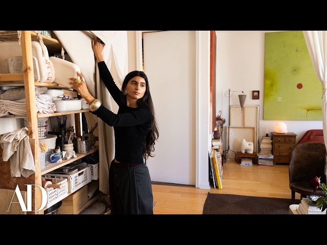 How a Brooklyn Artist Maximizes Her 570-Sq-Ft NYC Apartment | Architectural Digest