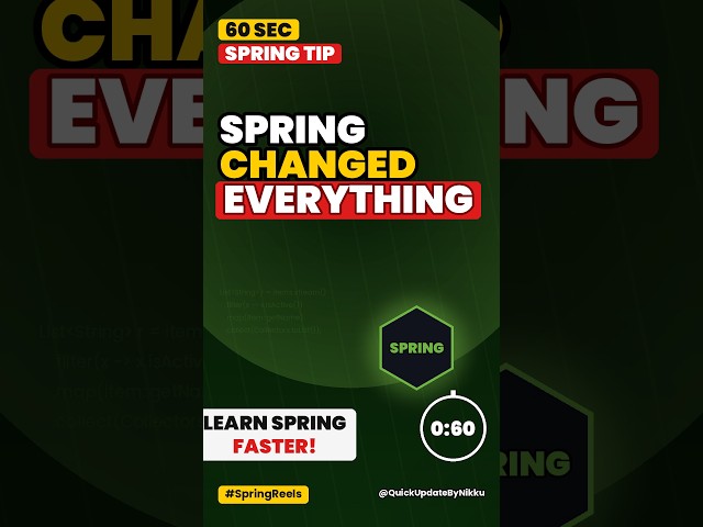 Spring Boot 4.2 M2 Just Rewrote the Rules | Spring Boot Update 2026 #Shorts