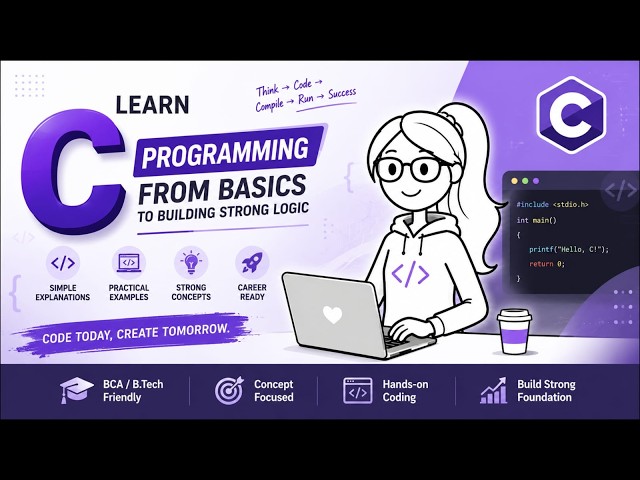Learn C prgming #cprogramming #cbasicprogram  #coding  #code   #clanguagetutorial  #clanguage  #tech