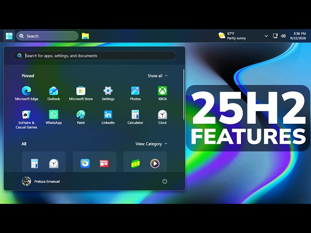 How to Enable New Taskbar, Start Menu and Search in Windows 11 25H2 Main Release