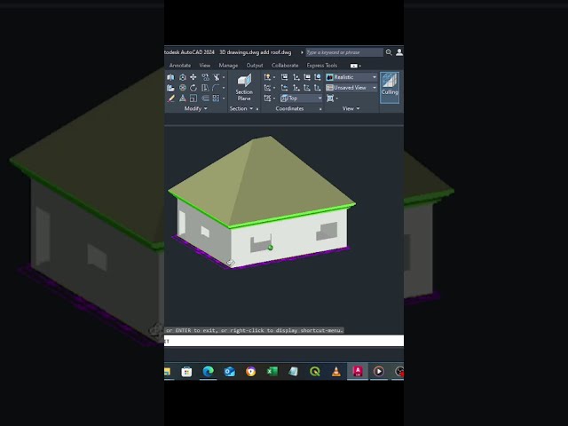 AutoCAD: Floor Plan to Finished Walls and Roof Structure #autocad