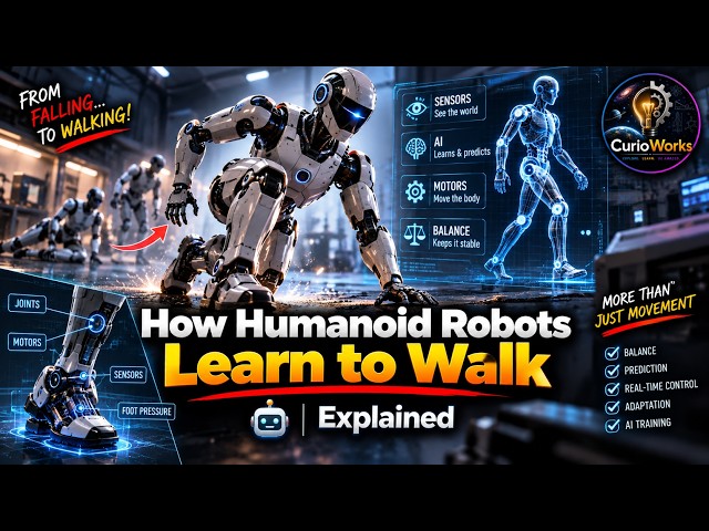 How Humanoid Robots Learn to Walk 🤖 | Explained