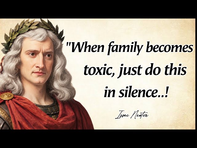 If Your Family Becomes TOXIC...DO This Quietly | Issac Newton Quotes With Deep Wisdom 