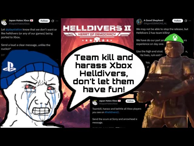 "HARASS XBOX HELLDIVERS!" Helldivers 2 Coming To Xbox Has Made PlayStation Fanboys Go INSANE