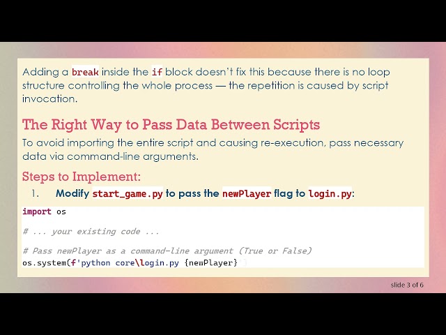 Passing Variables Between Python Scripts Without Infinite Loops